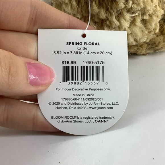 Jo-Ann Bloom Room Spring Floral Critter Bunny Rabbit Figurine Decor NWT NEW - Picture 7 of 8